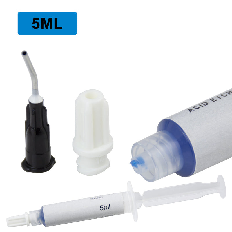 Optimize Dental Bonding with 5pcs Acid Etching Gel - 37% Phosphoric Acid for Complete Adhesion - 5ML