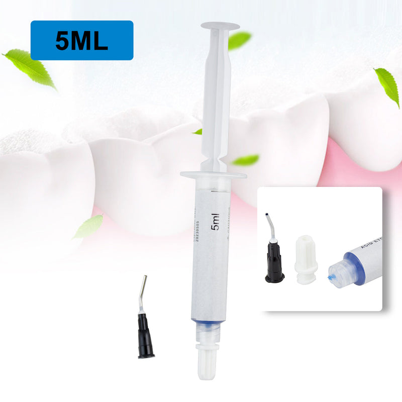 Optimize Dental Bonding with 5pcs Acid Etching Gel - 37% Phosphoric Acid for Complete Adhesion - 5ML