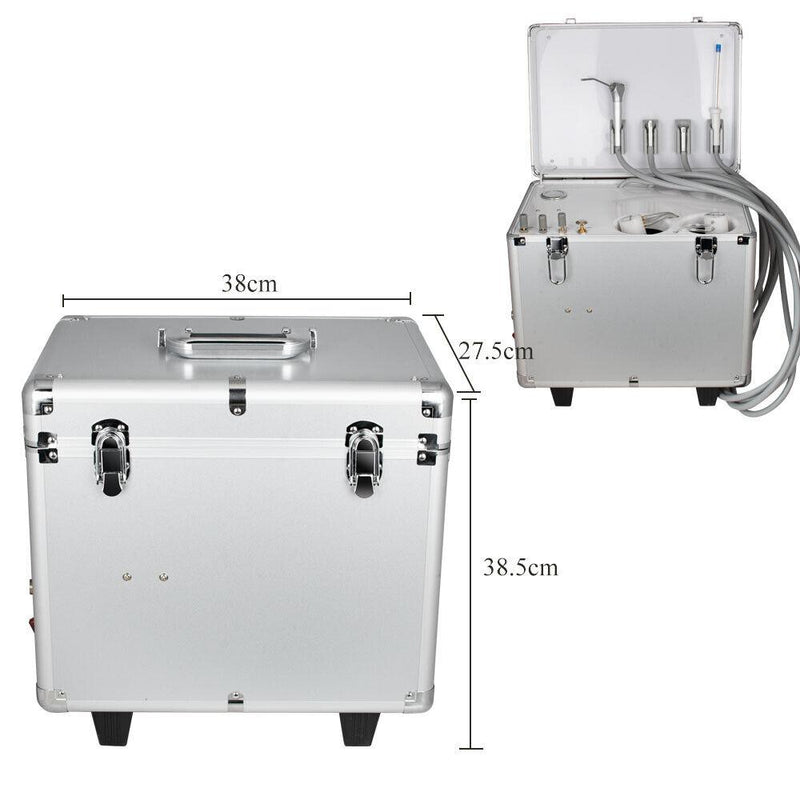 Portable Dental Delivery Unit - Complete with Syringe, Suction & 4-Hole Connector
