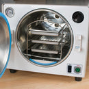18L Automatic Vacuum Steam Sterilizer - Dental Autoclave with Pressure Gauge & Display