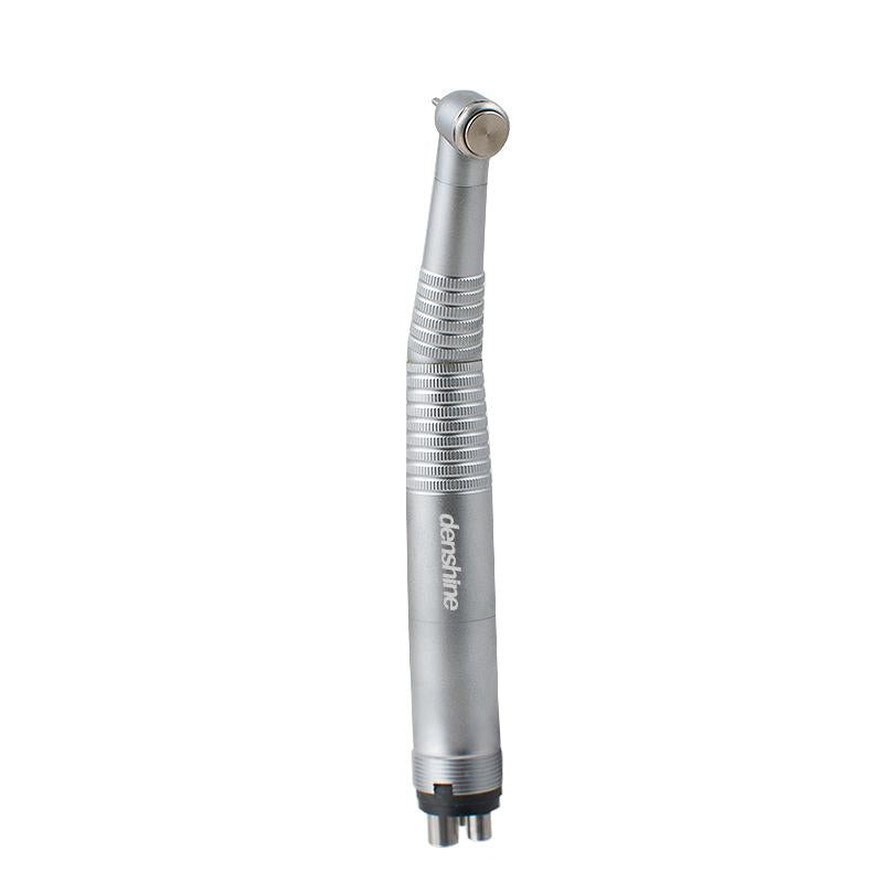 High-Speed Dental Handpiece with Fiber Optic Light and 3-Way Push Button (4-Hole Design)