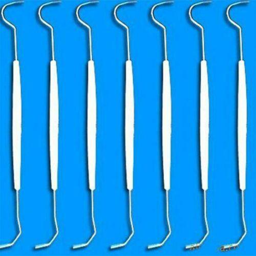 100pcs Sterilized Disposable Dental Probe Double Ends Explorer Plastic Handle