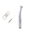 High-Torque Fiber Optic Handpiece - 2-Hole, 3-Spray, Push Button, Oval Handle