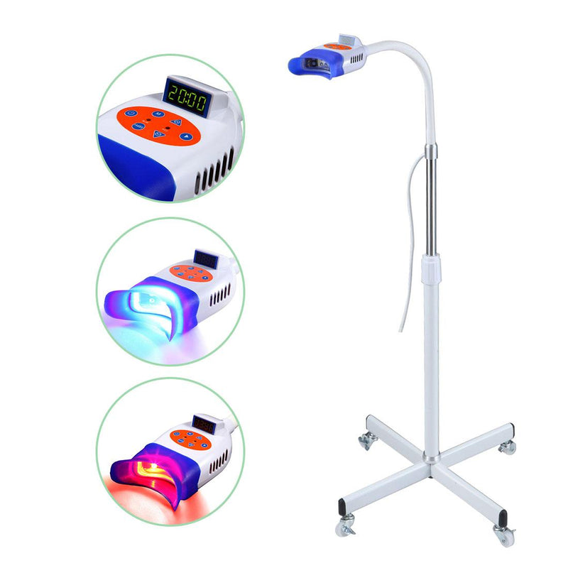 10-Lamp Teeth Whitening Device with Blue, Red & Purple LED Light Technology