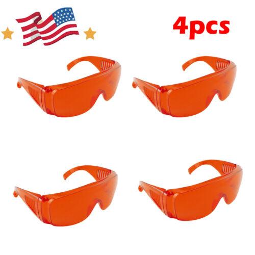 4-Pack Dental Safety Goggles with Side Protection