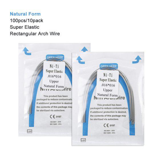 10 Pack of 100pcs Dental Orthodontics Wires in Natural Form