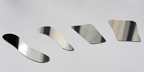 4-Piece Dental Photography Set - Stainless Steel Mirrors with Black Background Board