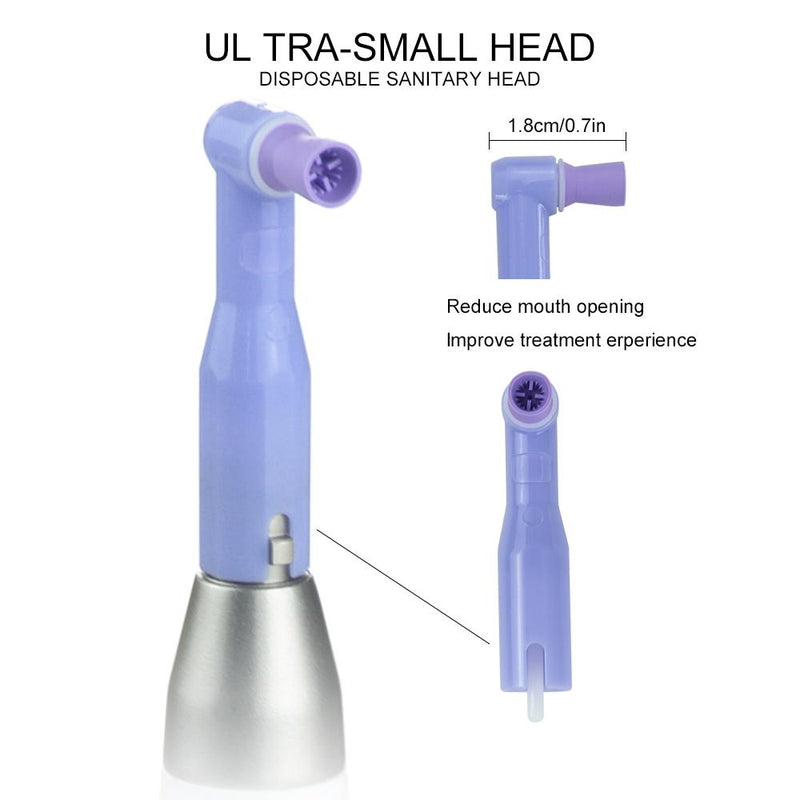 6-Speed LCD Polishing Motor - Wireless Prophy Handpiece with 2 Angles, 3000RPM Max