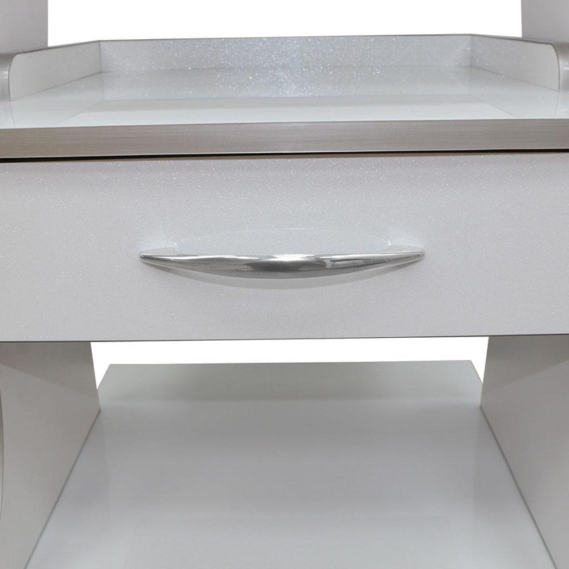 Mobile Dental Cart with Built-in Socket, Water Bottle Holder & Rolling Trolley Base