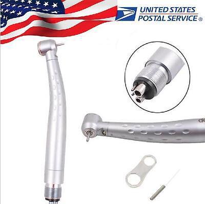 4-Hole E-Type LED Fiber Optic High-Speed Handpiece with 3-Button Control & High Torque