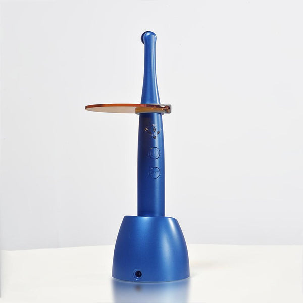 Cordless Dental LED Curing Light - 2500mW/cm², 385-515nm, 7 Lenses, 2 Modes