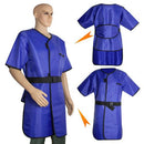 Lead Equivalent X-Ray Protective Gloves - 0.35 mmPb, Blue Long Sleeve, Single Layer