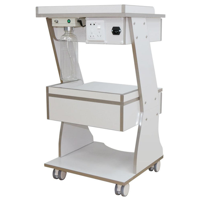 Mobile Dental Cart with Built-in Socket, Water Bottle Holder & Rolling Trolley Base