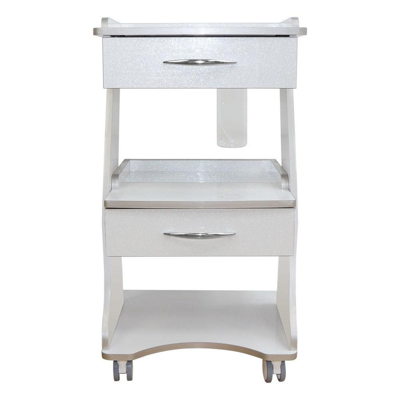 Mobile Dental Cart with Built-in Socket, Water Bottle Holder & Rolling Trolley Base