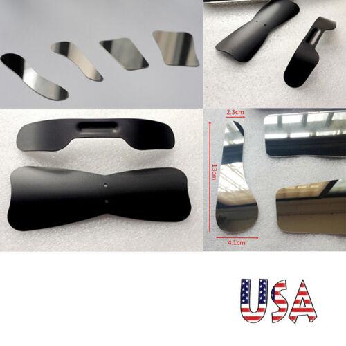 4-Piece Dental Photography Set - Stainless Steel Mirrors with Black Background Board