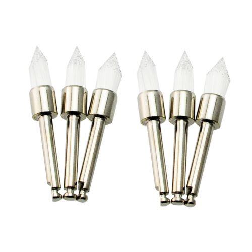 100 Pcs Dental Prophy Brush White Nylon Tapered Type Polishing Brush