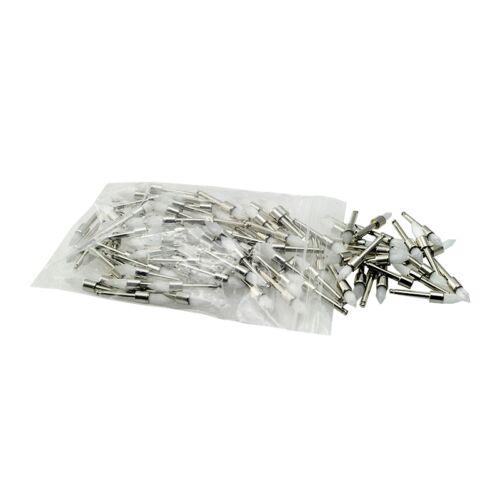 100 Pcs Dental Prophy Brush White Nylon Tapered Type Polishing Brush