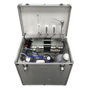 Mobile Dental Portable Rolling Case Delivery Unit /Three Way Syringe /Suction System 4 Holes