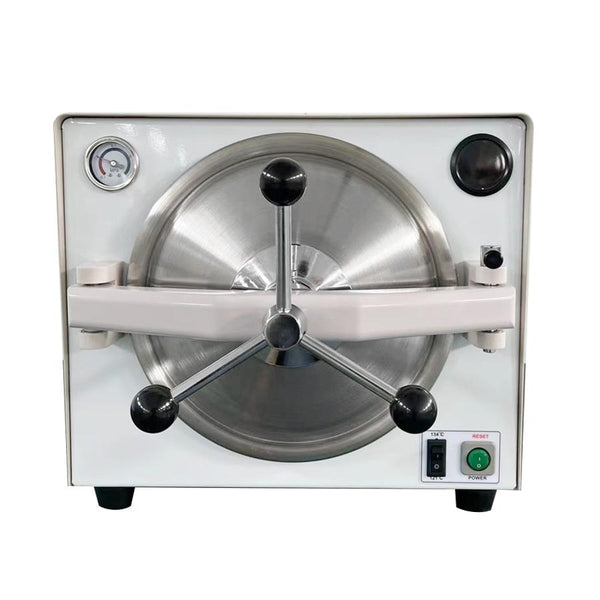 18L Automatic Vacuum Steam Sterilizer - Dental Autoclave with Pressure Gauge & Display