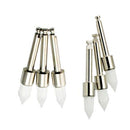 100 Pcs Dental Prophy Brush White Nylon Tapered Type Polishing Brush