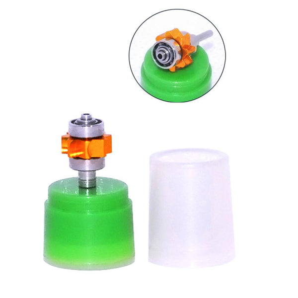 New Dental Cartridge Golden Ceramic Rator for Optic Fiber LED Handpiece with Standard Torque Push and Ceramic Bearing by Denshine - High Precision and Durability Guaranteed