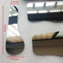 Dental Lab 4pcs Stainless Steel Mirror and Photographic Black Background Board