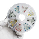 Dental Fiber Post Kit, 200-Piece Glass Quartz Restorative Set (1.2-1.8mm Diameter)