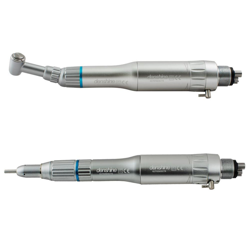 Low Speed Dental Handpiece Kit with Push Button 4-Hole E-Type Contra Angle