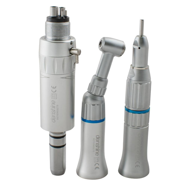 Low Speed Dental Handpiece Kit with Push Button 4-Hole E-Type Contra Angle