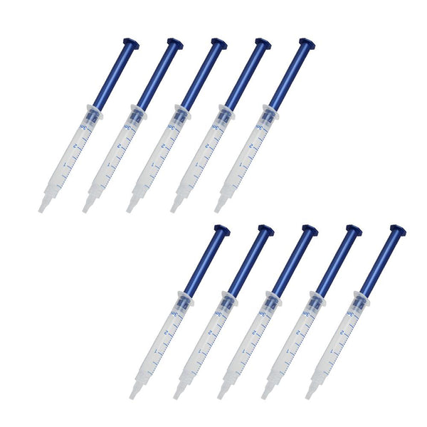 Teeth Whitening Gel Kit for Use with Light & Trays - 10x 3mL Syringes