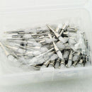 100 Pcs Dental Prophy Brush White Nylon Tapered Type Polishing Brush