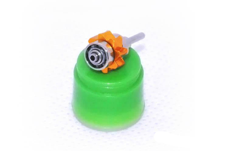 New Dental Cartridge Golden Ceramic Rator for Optic Fiber LED Handpiece with Standard Torque Push and Ceramic Bearing by Denshine - High Precision and Durability Guaranteed