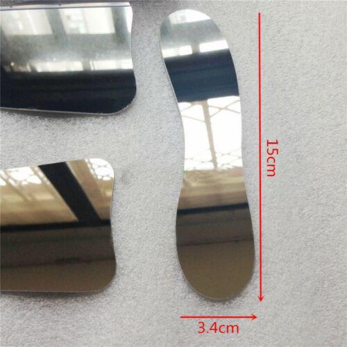 4-Piece Dental Photography Set - Stainless Steel Mirrors with Black Background Board