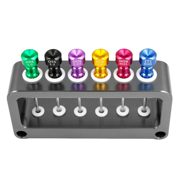 Dental Implant Screw Driver Kit  - Essential 6pc Set for Effective Restoration Surgery & Implant Tools