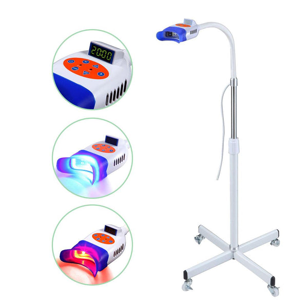 10-Lamp Teeth Whitening Device with Blue, Red & Purple LED Light Technology