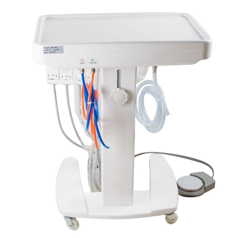 4-HOLE Dental Delivery Mobile Cart Unit Equipment no compressor