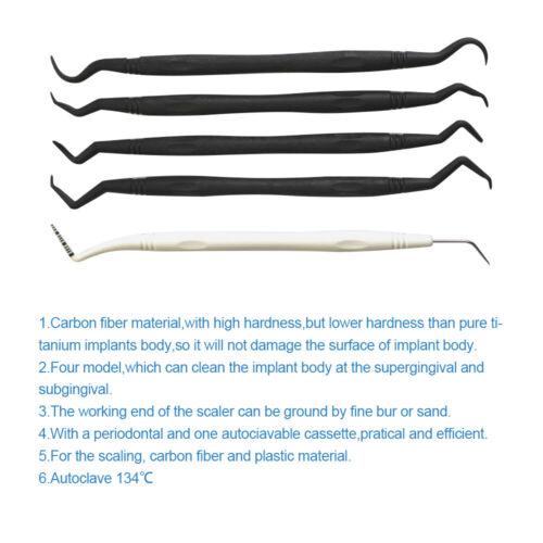 Dental Carbon Fibre Implant Scaler Kits-6PCs