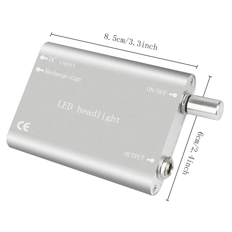Dental Headlamp Battery for Head Light Lamp Battery Back Up Silver