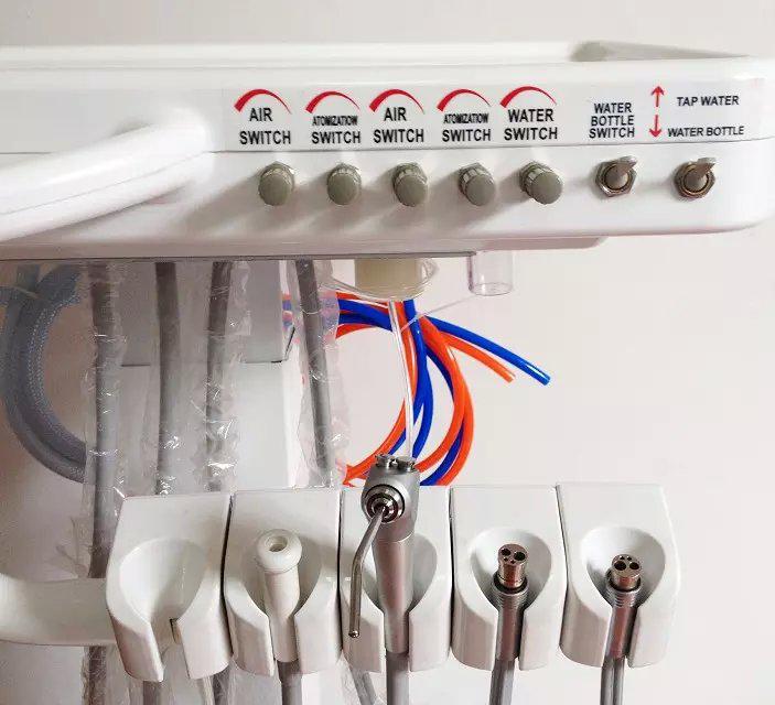 4-HOLE Dental Delivery Mobile Cart Unit Equipment no compressor
