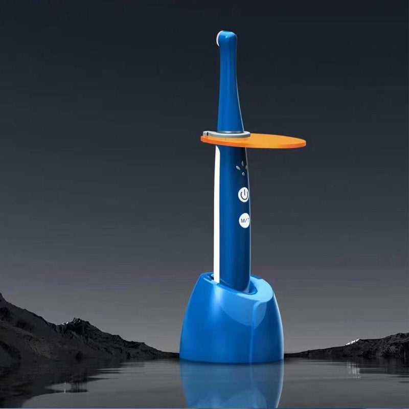 Cordless Dental LED Curing Light - 2500mW/cm², 385-515nm, 7 Lenses, 2 Modes