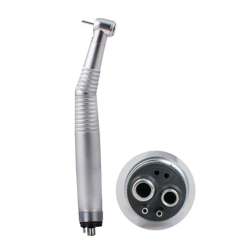 High-Speed Dental Handpiece with Fiber Optic Light and 3-Way Push Button (4-Hole Design)