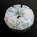 Dental Fiber Post Kit, 200-Piece Glass Quartz Restorative Set (1.2-1.8mm Diameter)