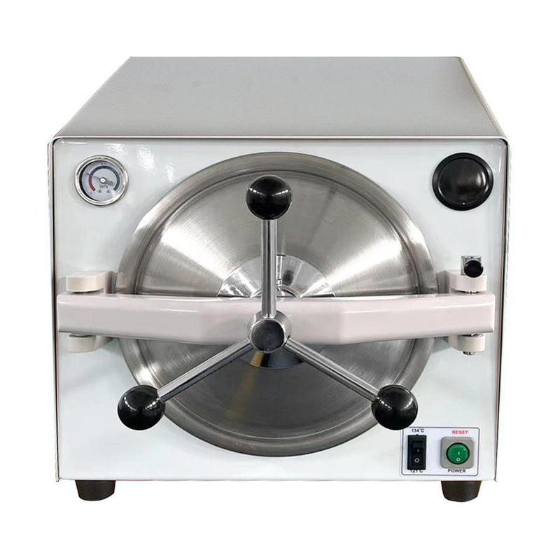 18L Automatic Vacuum Steam Sterilizer - Dental Autoclave with Pressure Gauge & Display