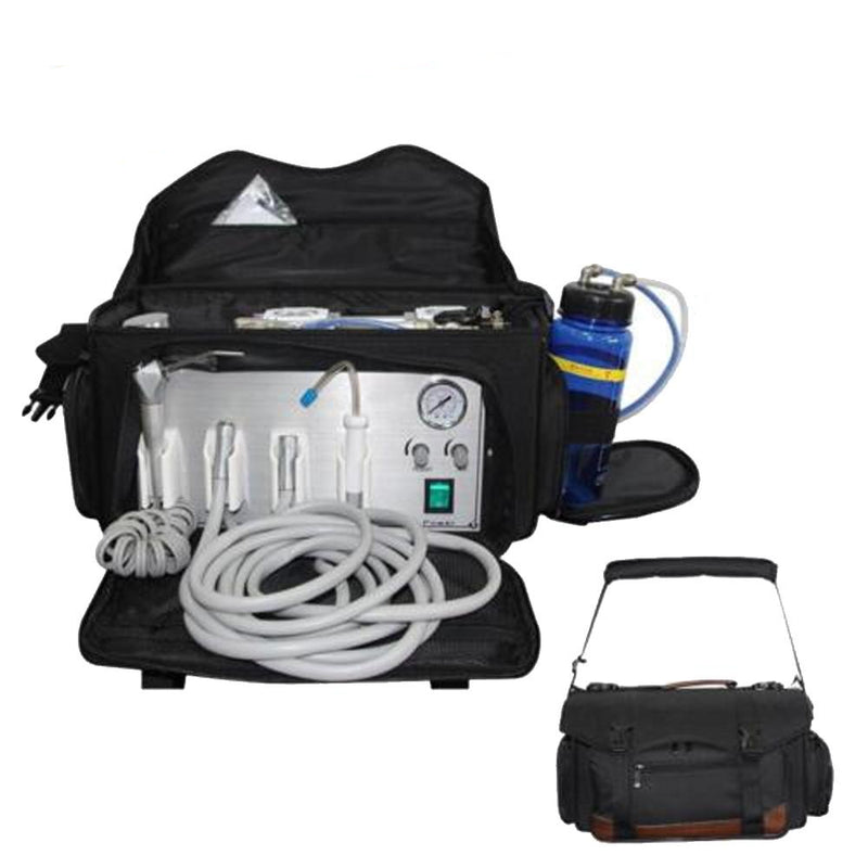 Portable Dental Unit with Air Compressor Suction System 3 Way Syringe