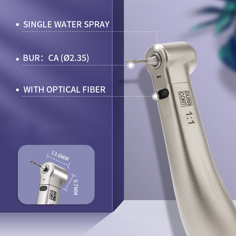 1:1 LED Fiber Contra Angle Electric motor Handpiece
