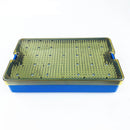 Double Layer Silicone Sterilization Tray Case with Silicone Mat Disinfecting Box Surgery Instrument