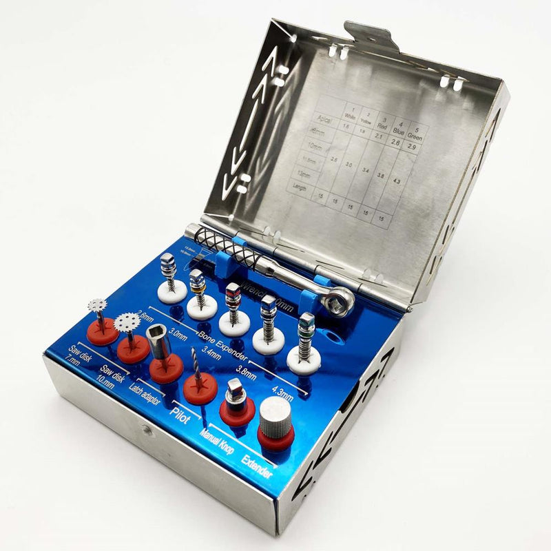 Dental Bone Expander Kit Sinus Lift With Saw Disks Dental Implant Instruments