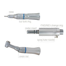 2-Hole Dental Slow Low Speed Handpiece Push Button E-type