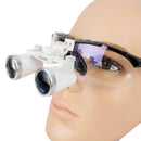 Dental Surgical Medical Binocular Loupes 3.5X 420mm Optical Glass Loupe with Black Frame