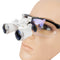 Dental Surgical Medical Binocular Loupes 3.5X 420mm Optical Glass Loupe with Black Frame